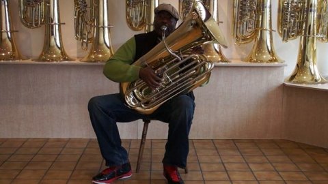 Jon Sass at Miraphone performs Ginger Flower Song (James Spaulding)