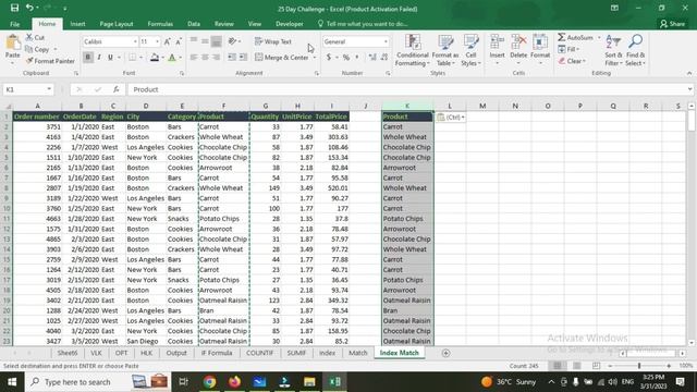 Top 25 Excel Formulas Learning - 25 Day Challenge - Day 25- INDEX MATCH() Formula GokulTech