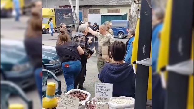 Насильственная мобилизация в подконтрольном Киеву городе Запорожье