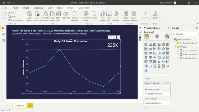How to Create and Effectively Use Error Bars within Power BI  New March 2022 Feature
