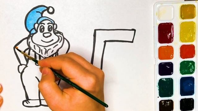 КАК НАРИСОВАТЬ ГНОМА  СТИШОК В ОПИСАНИИ ?