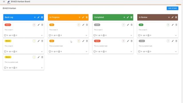 BANanoVuetifyAD3 - Creating A Kanban Board
