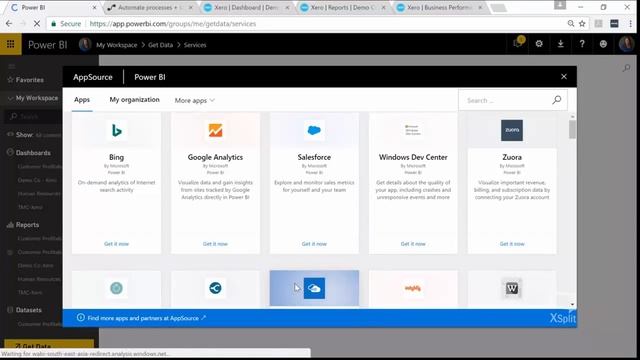 Microsoft Power BI and Xero
