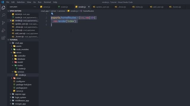 Complete CRUD Application with Node Express  MongoDB