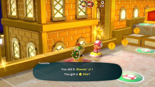 Super Mario Party Partner Party #1368 Tantalizing Tower Toys Dry Bones & Daisy vs Bowser Jr & Diddy
