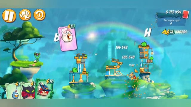 Angry birds 2 clan battle clan vs clan /битва кланов клан против плана