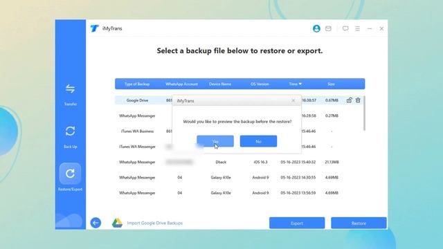Transfer whatsapp to new phone with new number ｜Restore WhatsApp Backup from Google Drive to iPhone