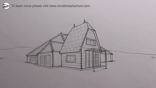 How to Draw a Realistic Totoro House using Perspective: Narrated