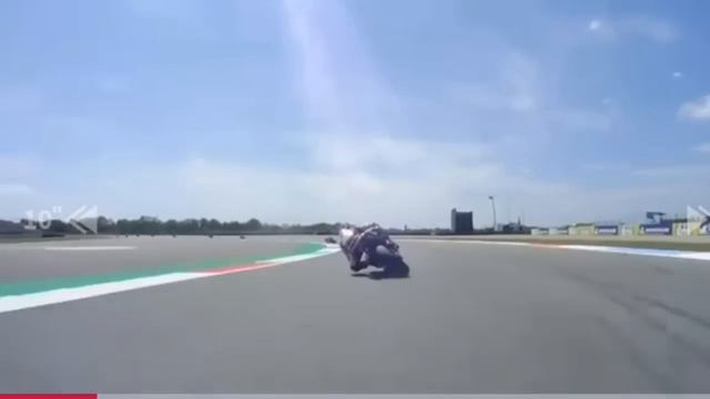 Rossi crash, Assen MotoGP 2019