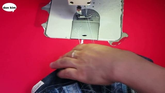 DIY바지밑단 절대 버리지 마세요!깜짝 놀랄 명품이 됩니다!/Tote Bag With The Hem Of The Old Jeans/Shoulder Bag 33
