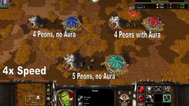 Warcraft III - can a Tauren Chieftain replace a Peon?