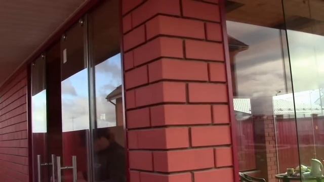 Безрамное остекление беседки городе Казань