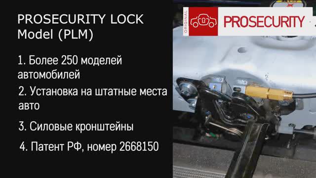 Модельные ЗАМКИ КАПОТА PROSECURITY (PLM) защита от угона и кражи автокомпонентов, Внешний вид