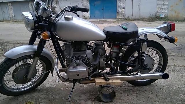 Днепр мт 11 соло звук глушителя тромбон  USSR Bike Sound