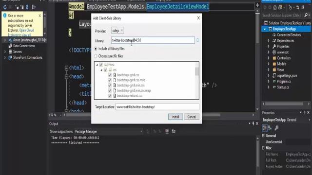37- How to install bootstrap in ASP.NET Core MVC | What is Libman?