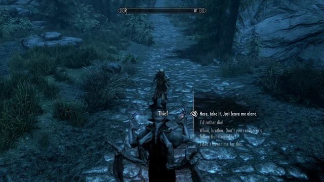 Thief tries to rob a Vampire Lord - Skyrim