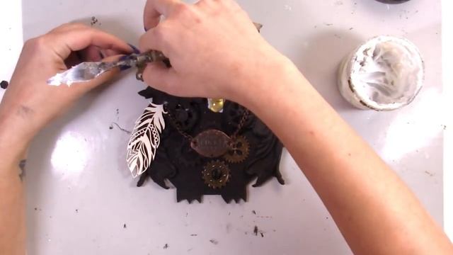 Steampunk Owl - mixed media tutorial