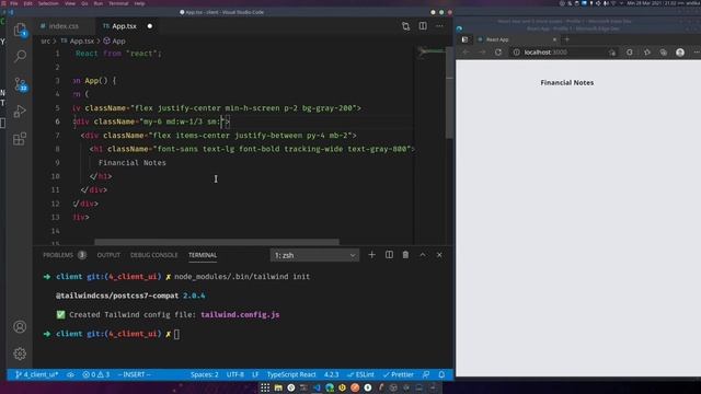 Offline First dengan React MongoDB dan NodeJs - 4. Membuat UI dengan React dan Tailwind CSS