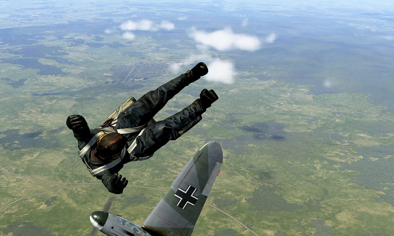 Як-9-1против Bf 109 F-4. Точно в кончик крыла.