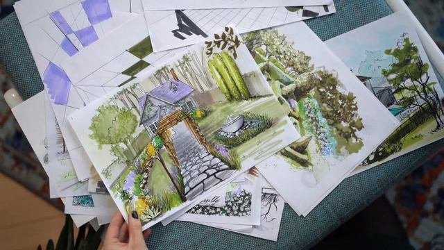 Курс - Ландшафтный скетчинг  Как научиться рисовать?  Основы скетчинга