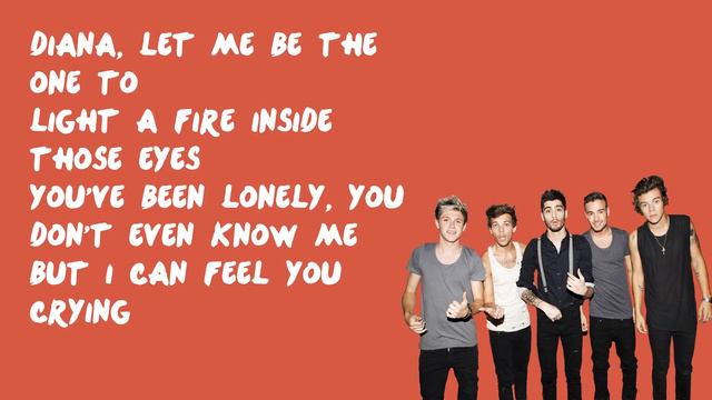 Diana - One Direction (Lyrics)