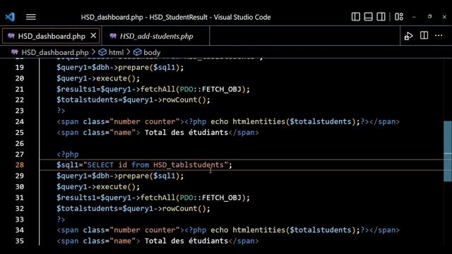 PHP-Système de gestion des résultats des étudiants Part 6