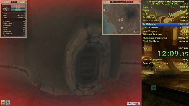 [WR] Morrowind All Main Quests, No Major Glitches Speedrun in 25:02