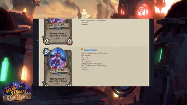 Mean Streets of Gadgetzan first impressions and card review