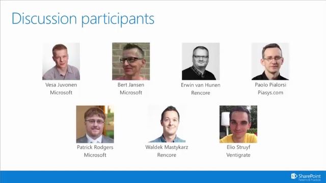 PnP WebCast - PnP Core team on the future of SharePoint development