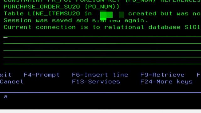 How to Start SQL Utility in green screen  STRSQL command