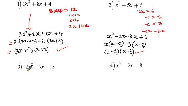Factoring Quadratics