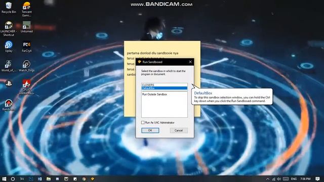 How to Dual Login online game using sandboxie