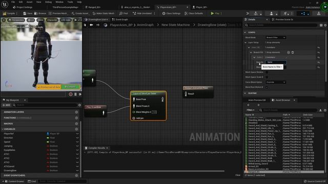 Unreal Engine 5 RPG Series #21 - Drawing the bow (animations) #ue4 #ue5 #unrealengine