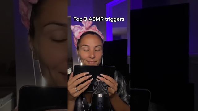 Top 3 ASMR triggers #asmr #asmrsounds #asmrvideo #asmrtriggers #asmrcommunity