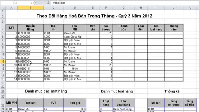 Hướng dẫn cách sử dụng hàm Vlookup trong Microsoft Excel 2010
