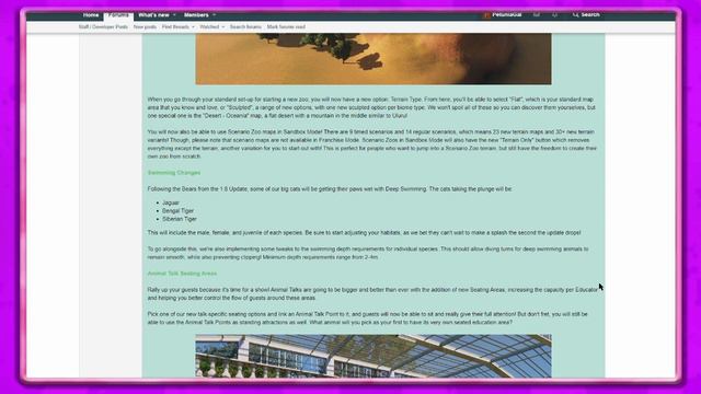 Planet Zoo Free Update 1.7 | Forum Post