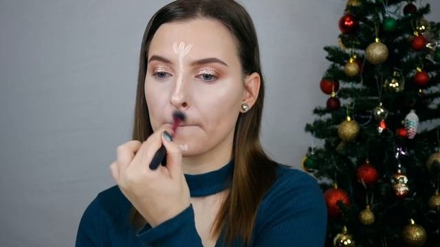 МАКИЯЖ с БЛЁСТКАМИ НА НОВЫЙ ГОД