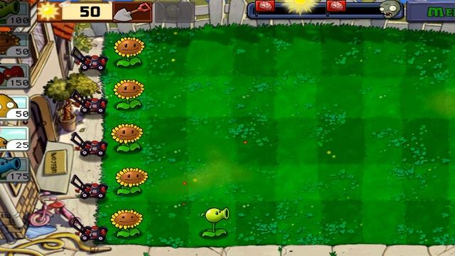 играю в Plants vs zombies