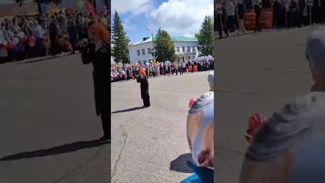 Участие 5А в шествии "Бессмертный полк". 9 мая 2024 г.