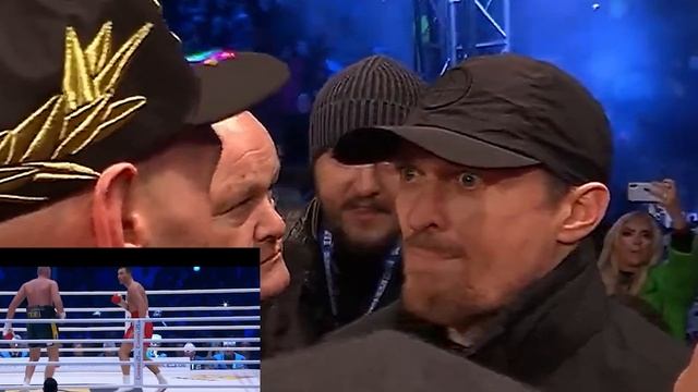 Тайсон Фьюри вызвал на бой Александра Усика / Tyson Fury Confronts Oleksandr Usyk After Knocking ou