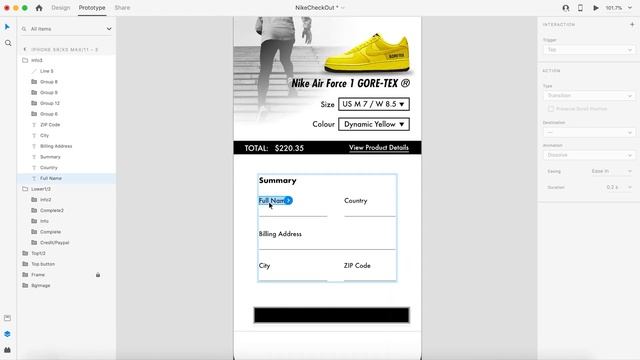 100UI – EP 2 | Checkout Page – Nike