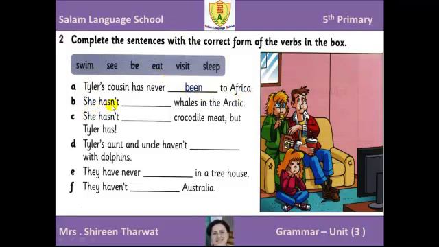 T2 W3 5th EAL Grammar Unit  3