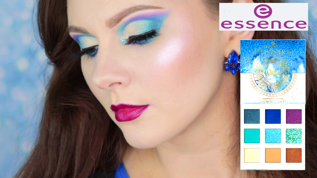 ESSENCE  MY POWER IS WATER  СВОТЧИ И МАКИЯЖ  MAKEUP TUTORIAL  ЛИМИТКА ESSENCE