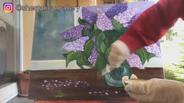 Покрываем  картину лаком !часть вторая# Кистью.