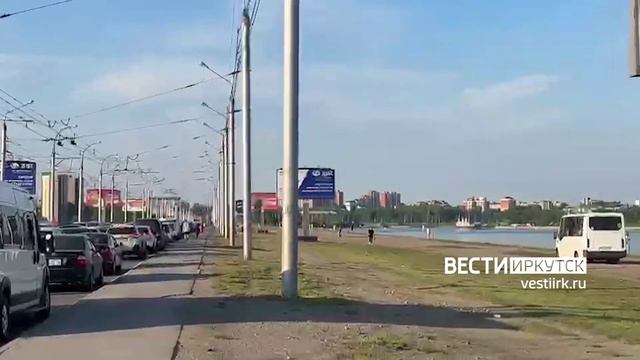 Огромная пробка образовалась в Иркутске в районе плотины ГЭС
