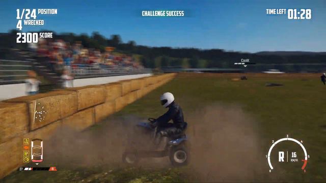 Wreckfest - Lawnmower deathmatch challenge - Eat Dirt!