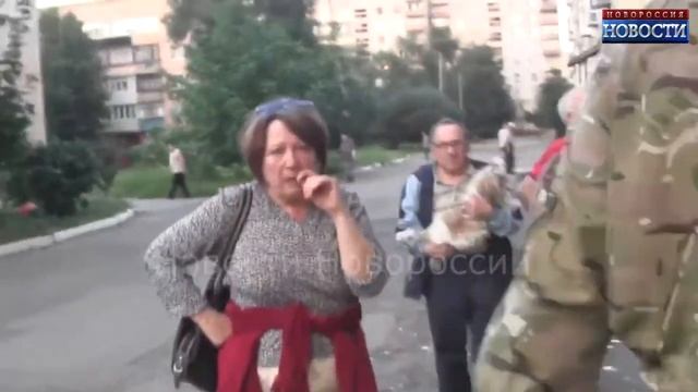Обстрел Первомайска 01 08 14