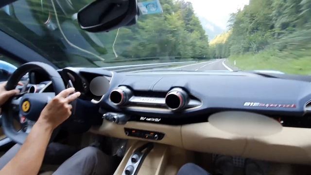 Ferrari 812 Superfast  V12 Sound  Fun on Backroads