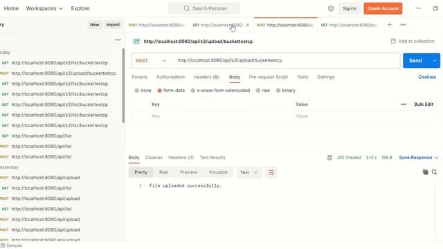 Accessing AWS S3 Files using a Spring Boot API