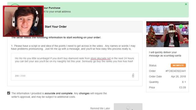 USING FIVERR TO PROMOTE MY MINECRAFT SERVER